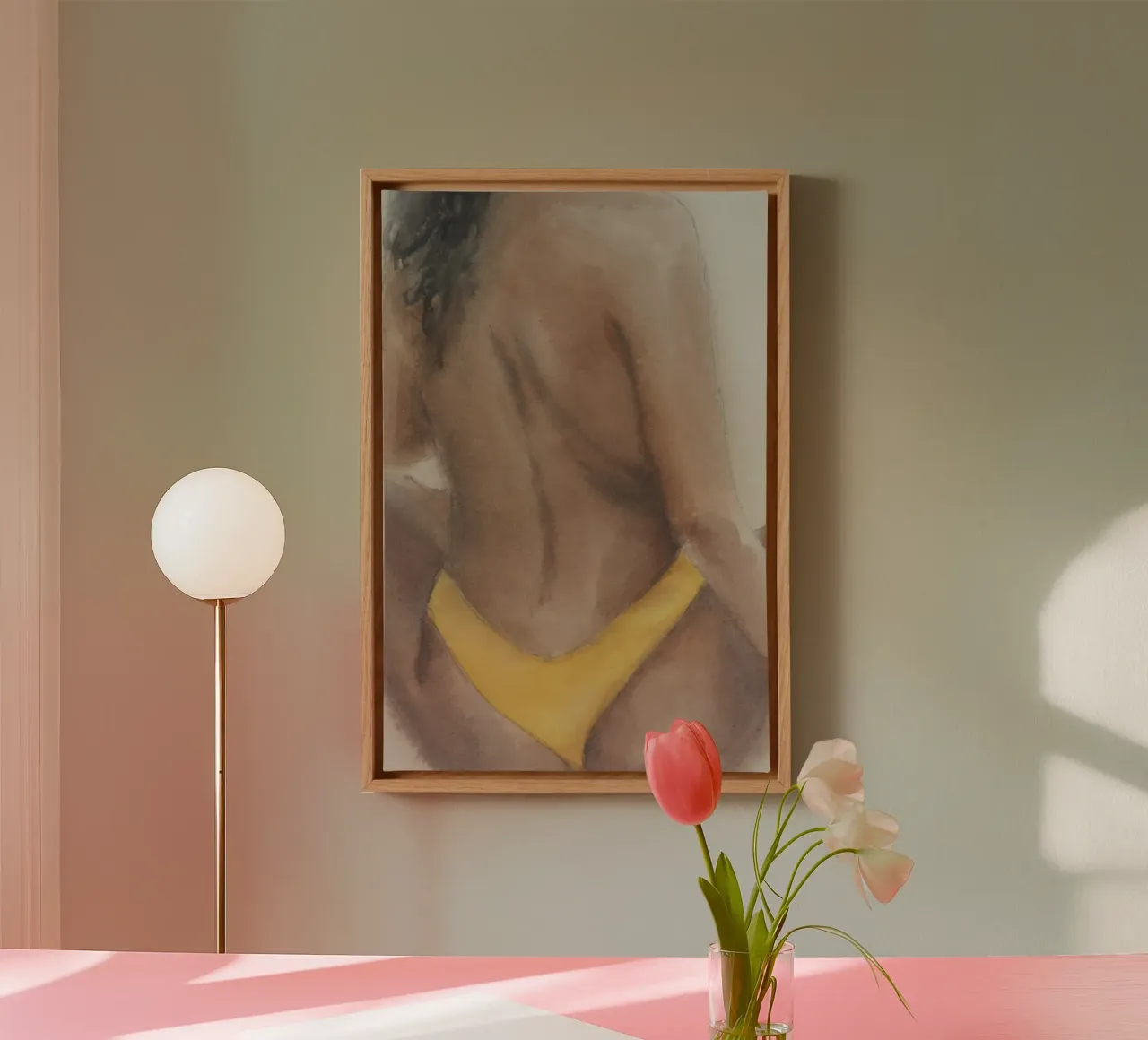 Beautiful Back No 02 canvas by treechild
