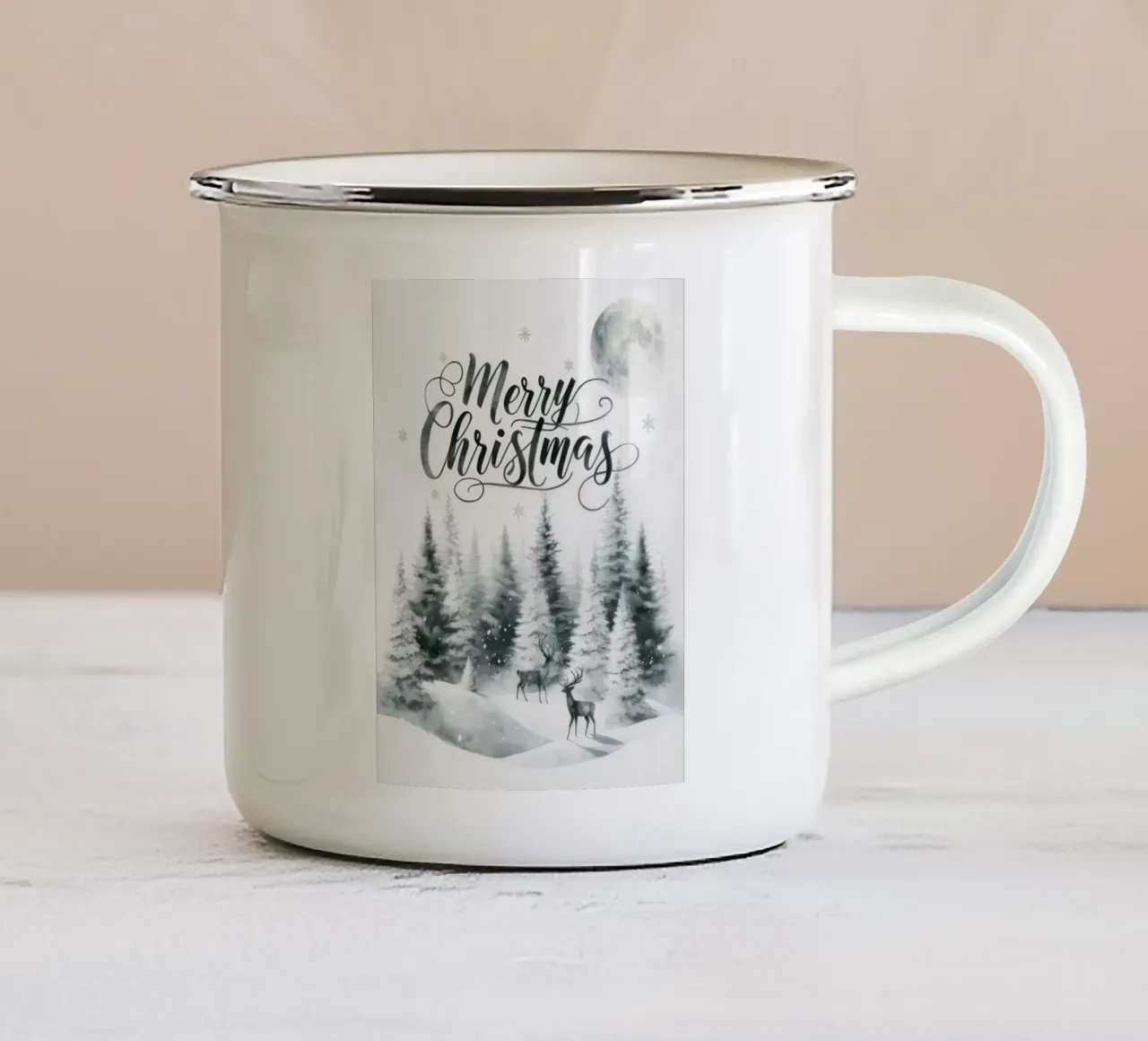 Buon Natale tazza in smalto da Sebastian shop
