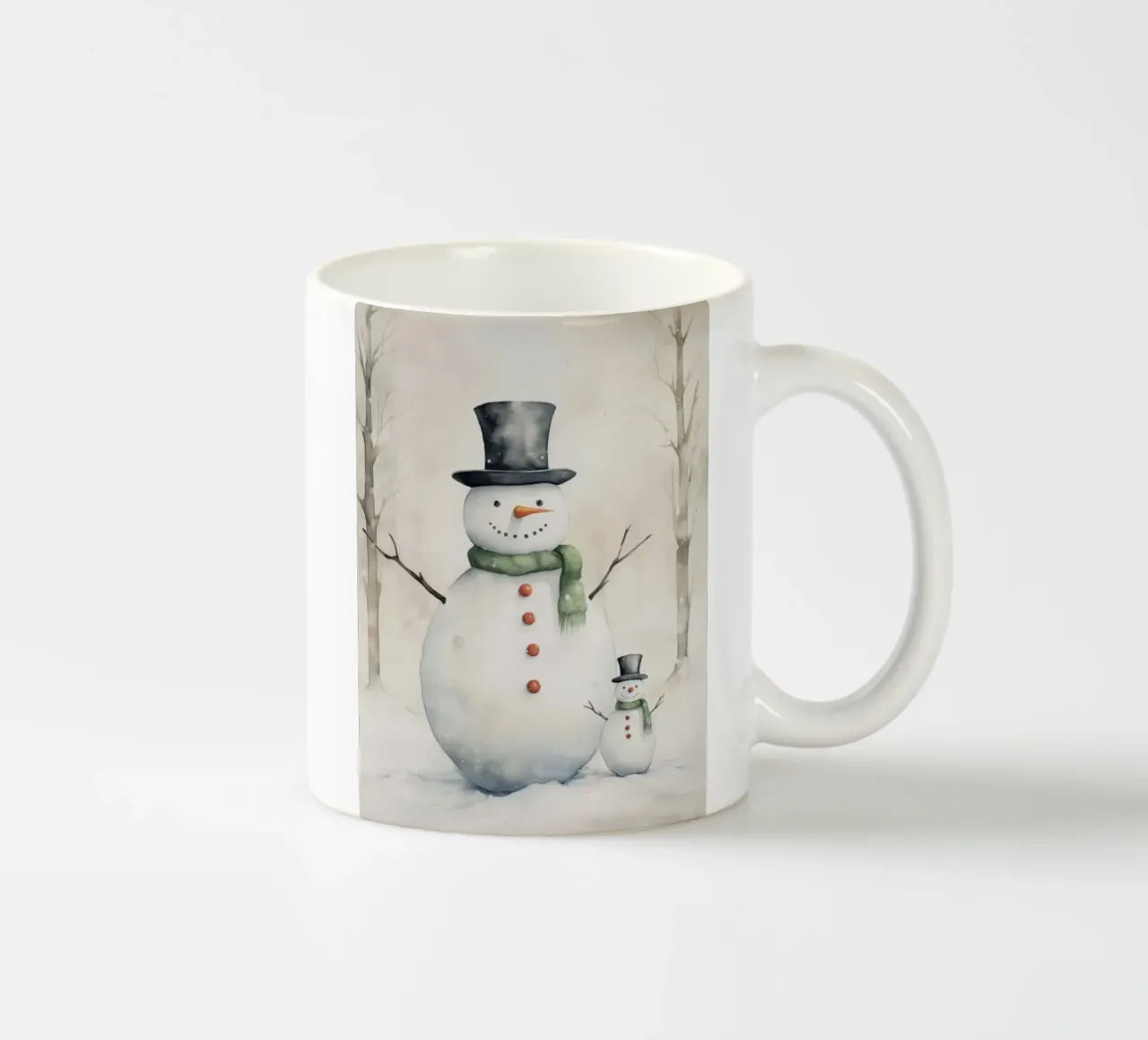 Pupazzo di neve tazza in ceramica da Sebastian shop