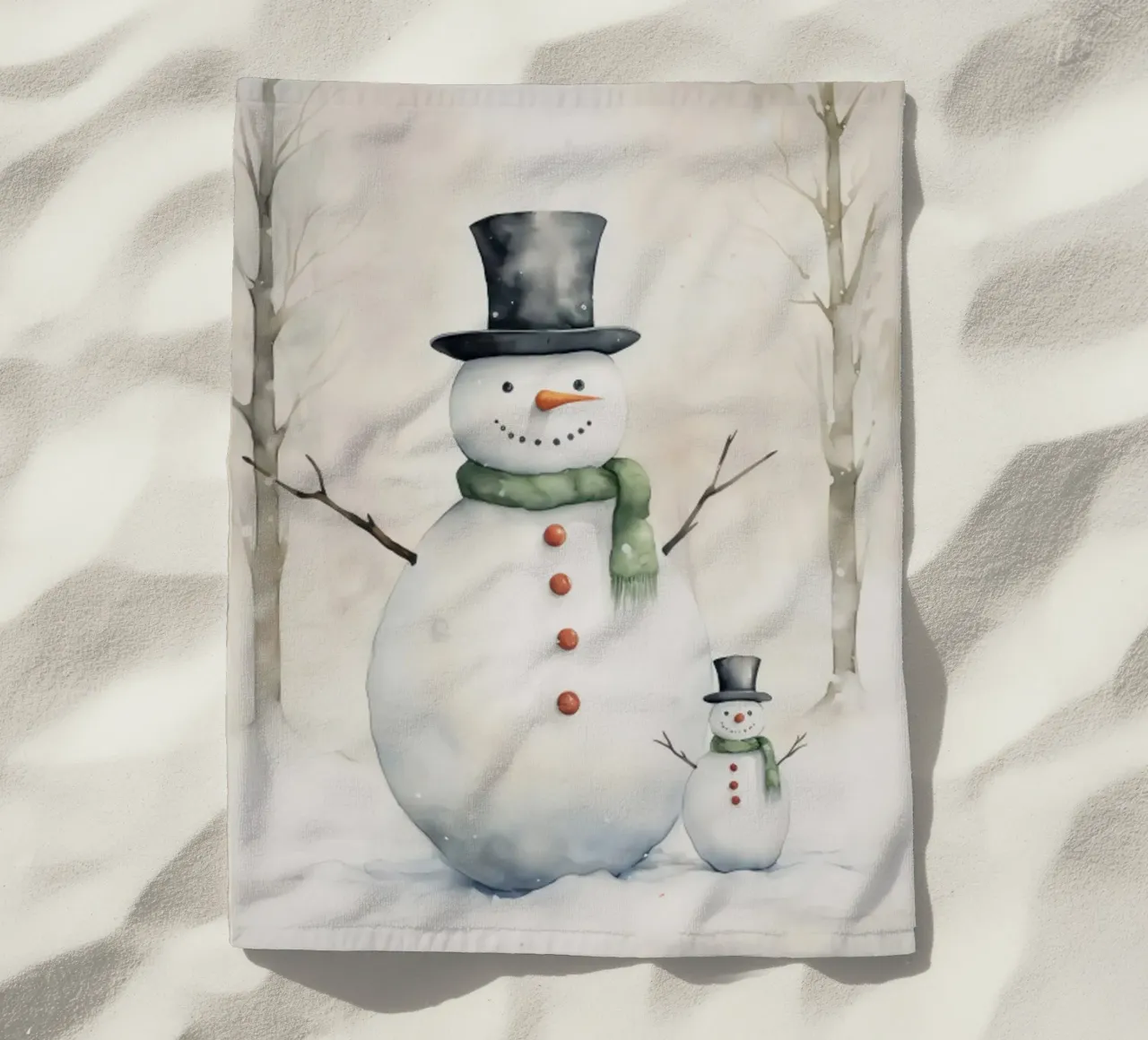 Pupazzo di neve telo mare da Sebastian shop