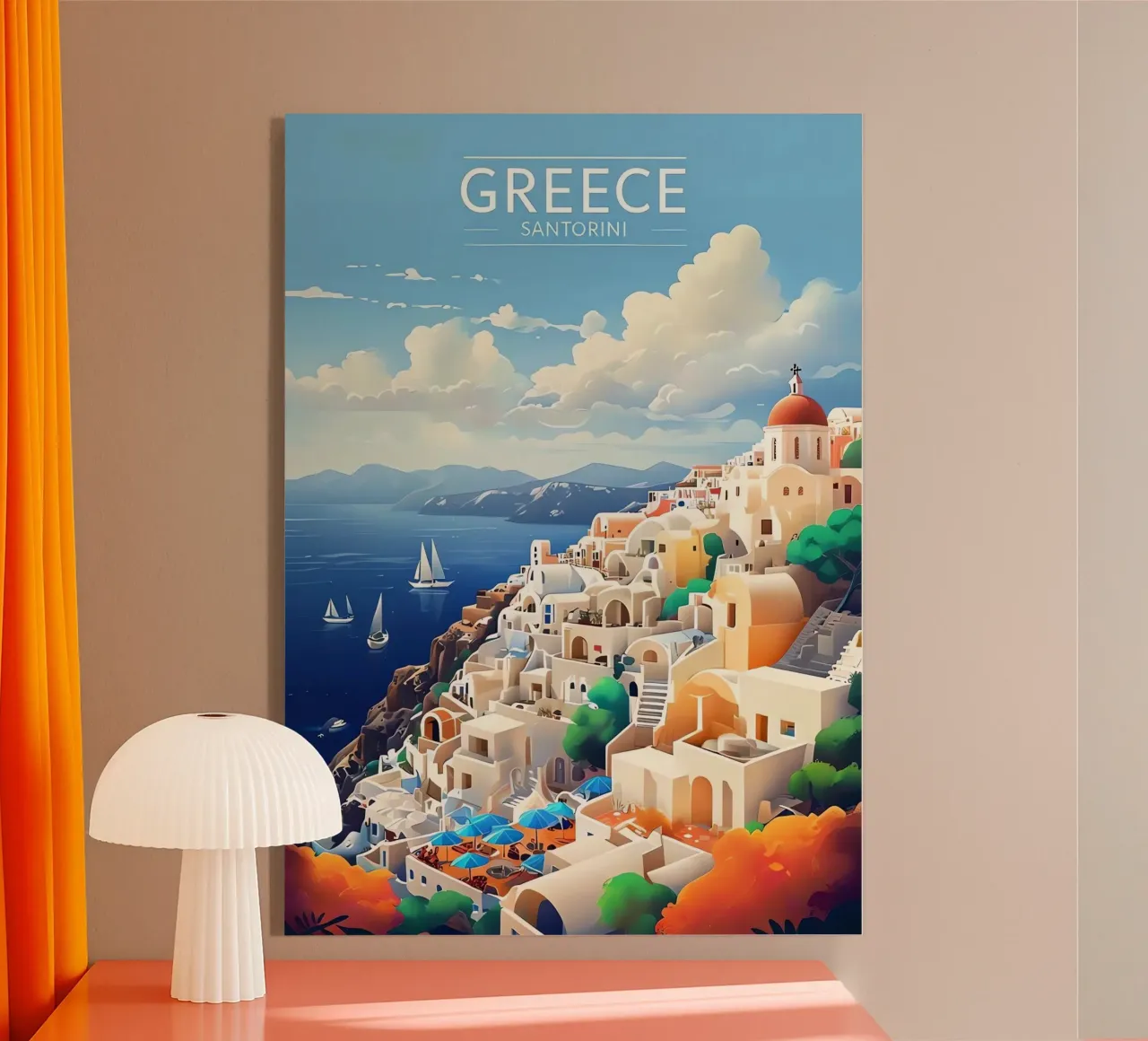 Santorini Grecia Casa plexiglass da Guy