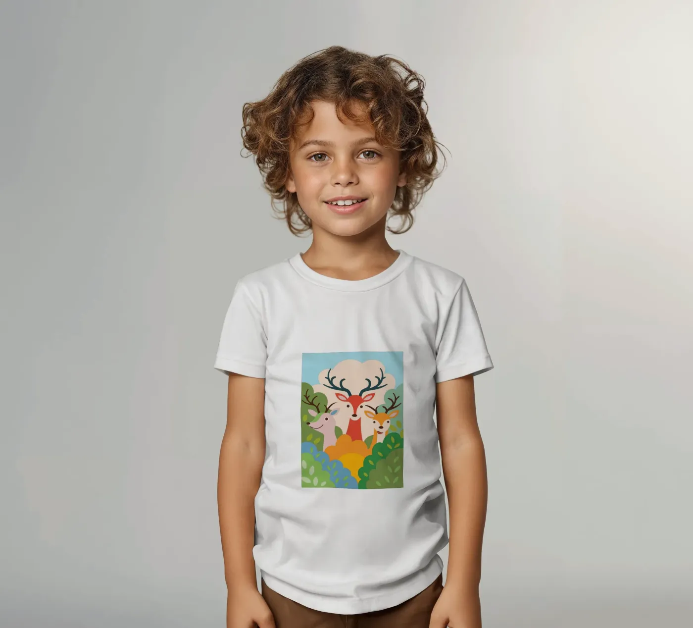 Drie herten kinder t-shirt van CUTE ANIMALS