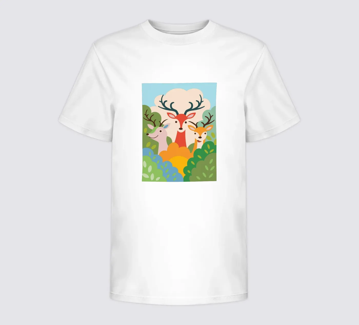 Drie herten kinder t-shirt van CUTE ANIMALS