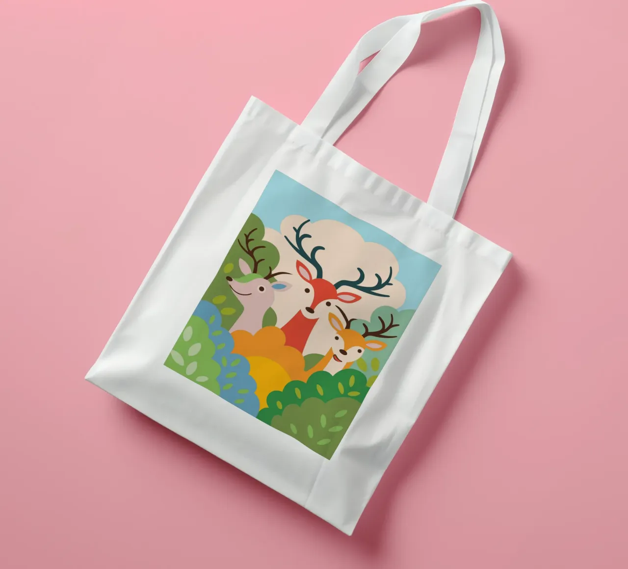 Tre cervi borsa in juta da CUTE ANIMALS