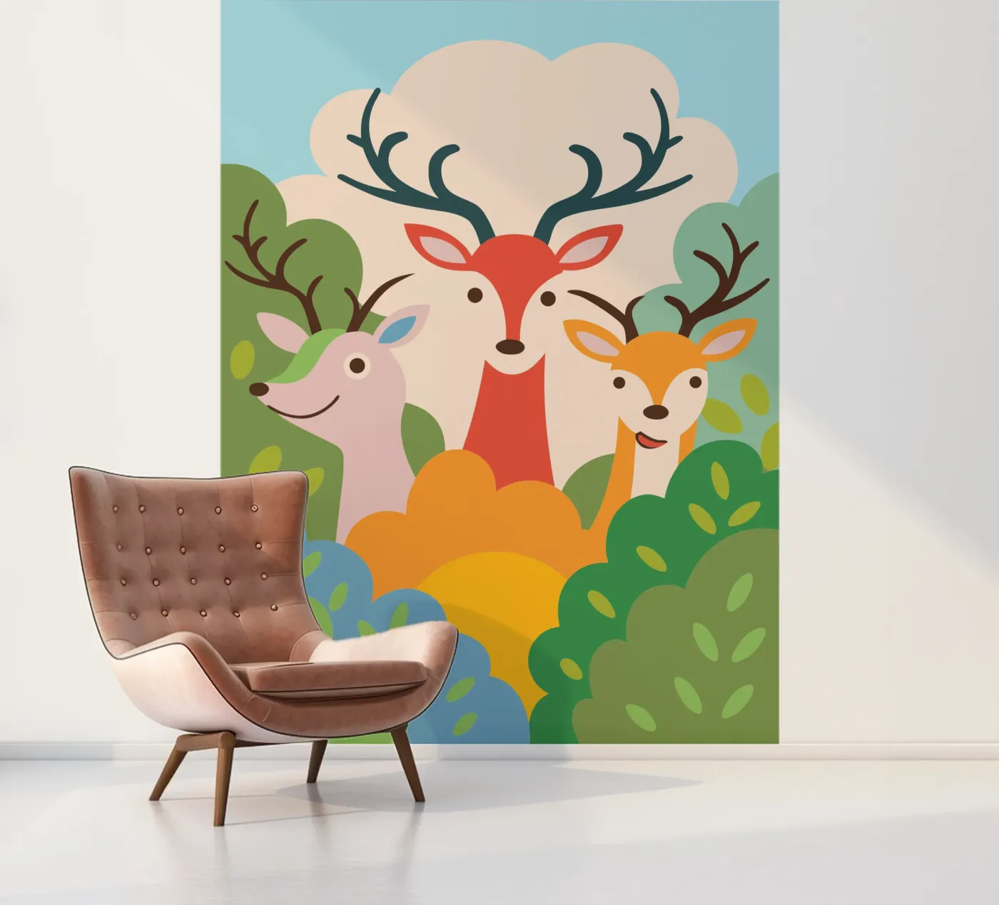 Drie herten fotobehang van CUTE ANIMALS