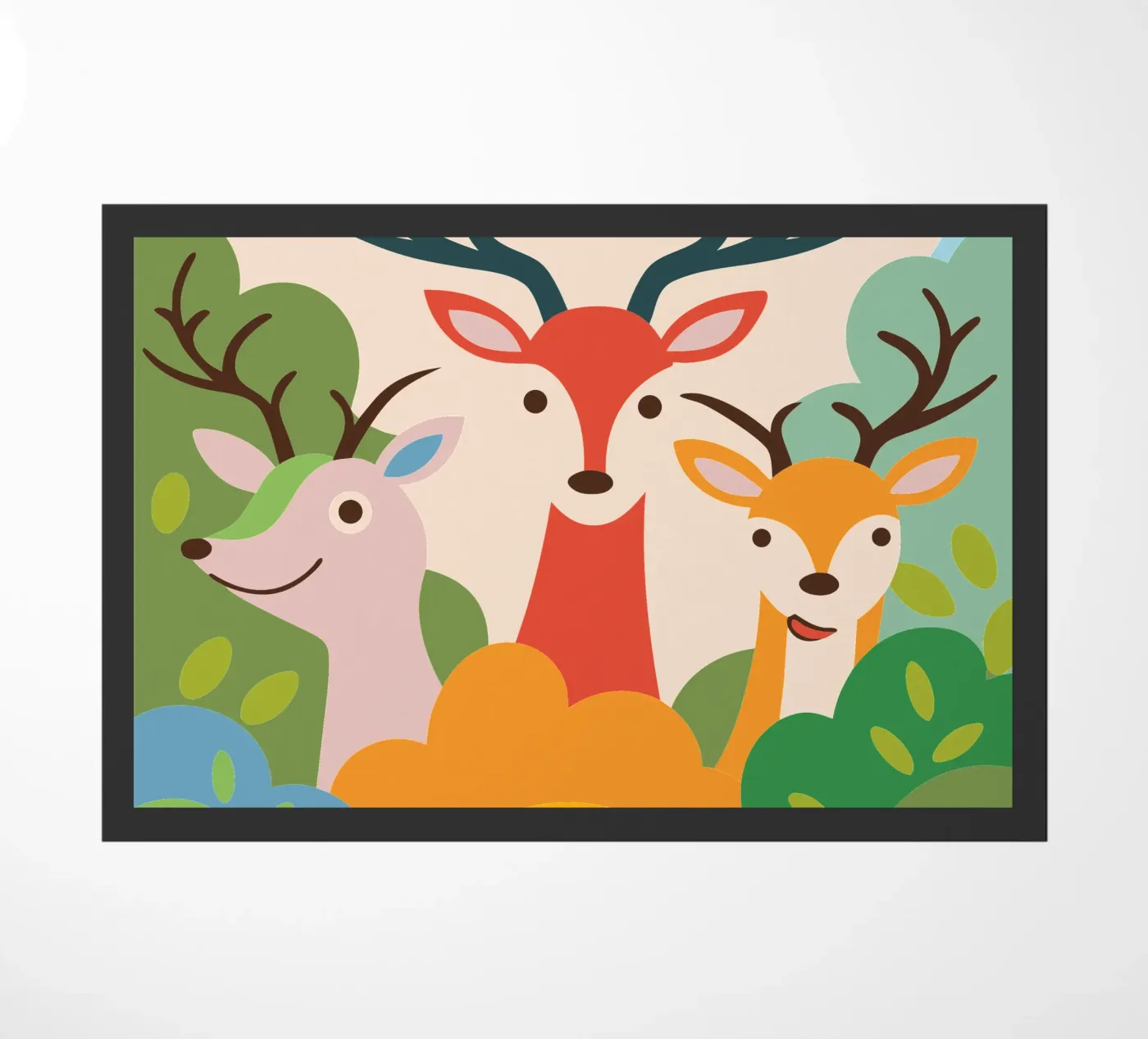 Drie herten deurmat van CUTE ANIMALS