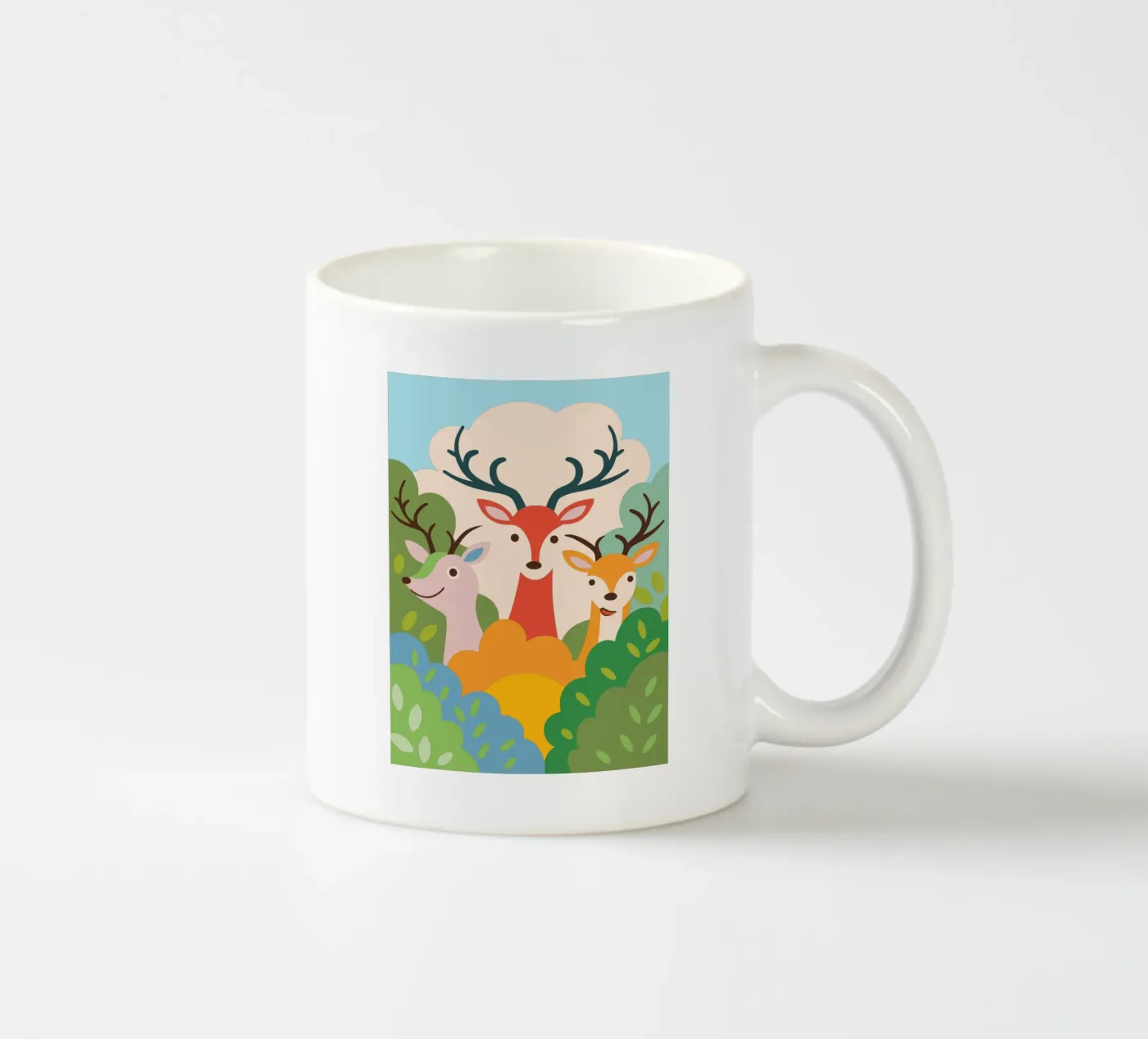 Three Deer ceramic mug by CUTE ANIMALS