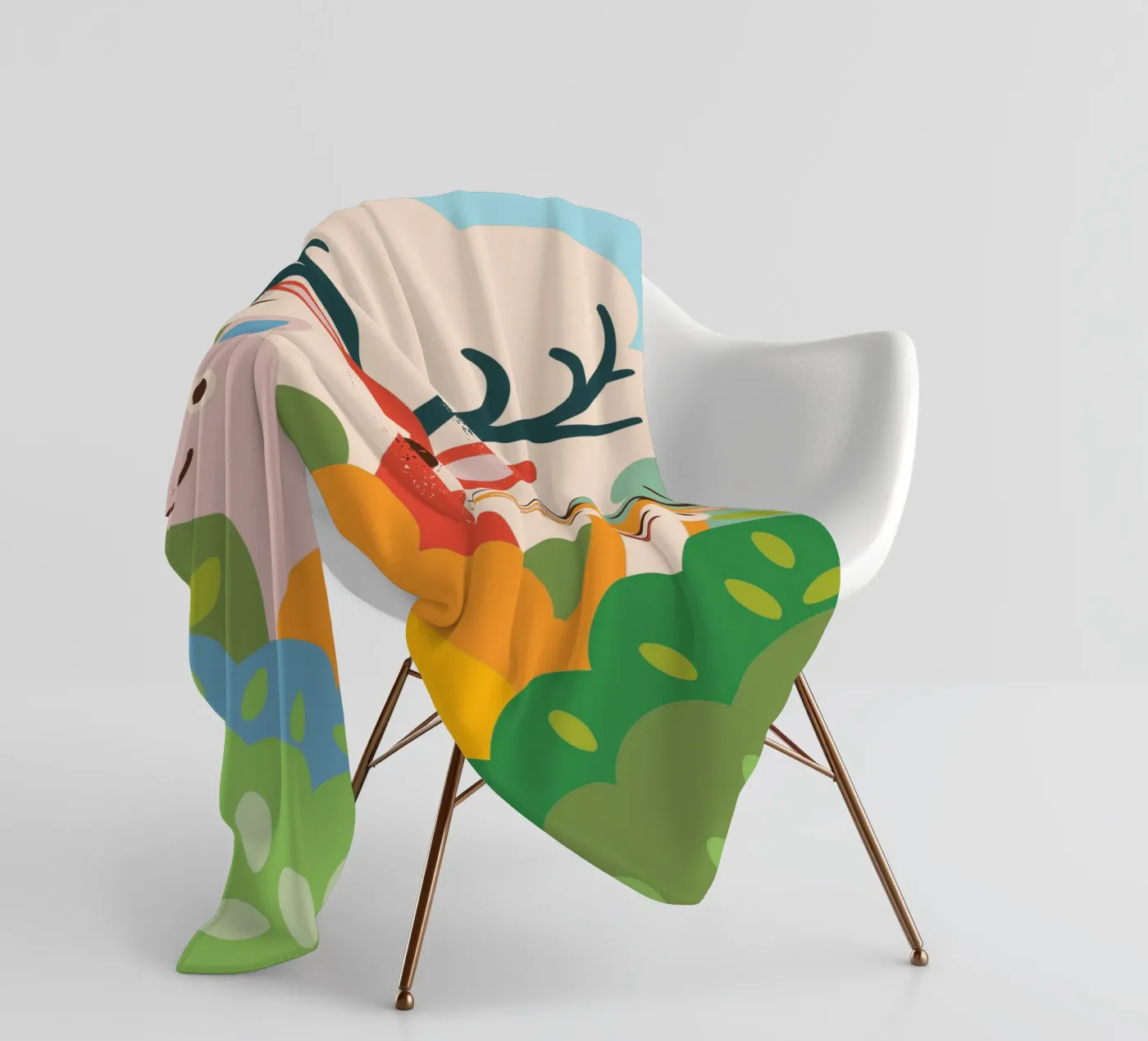 Three Deer Fleecedecke von CUTE ANIMALS