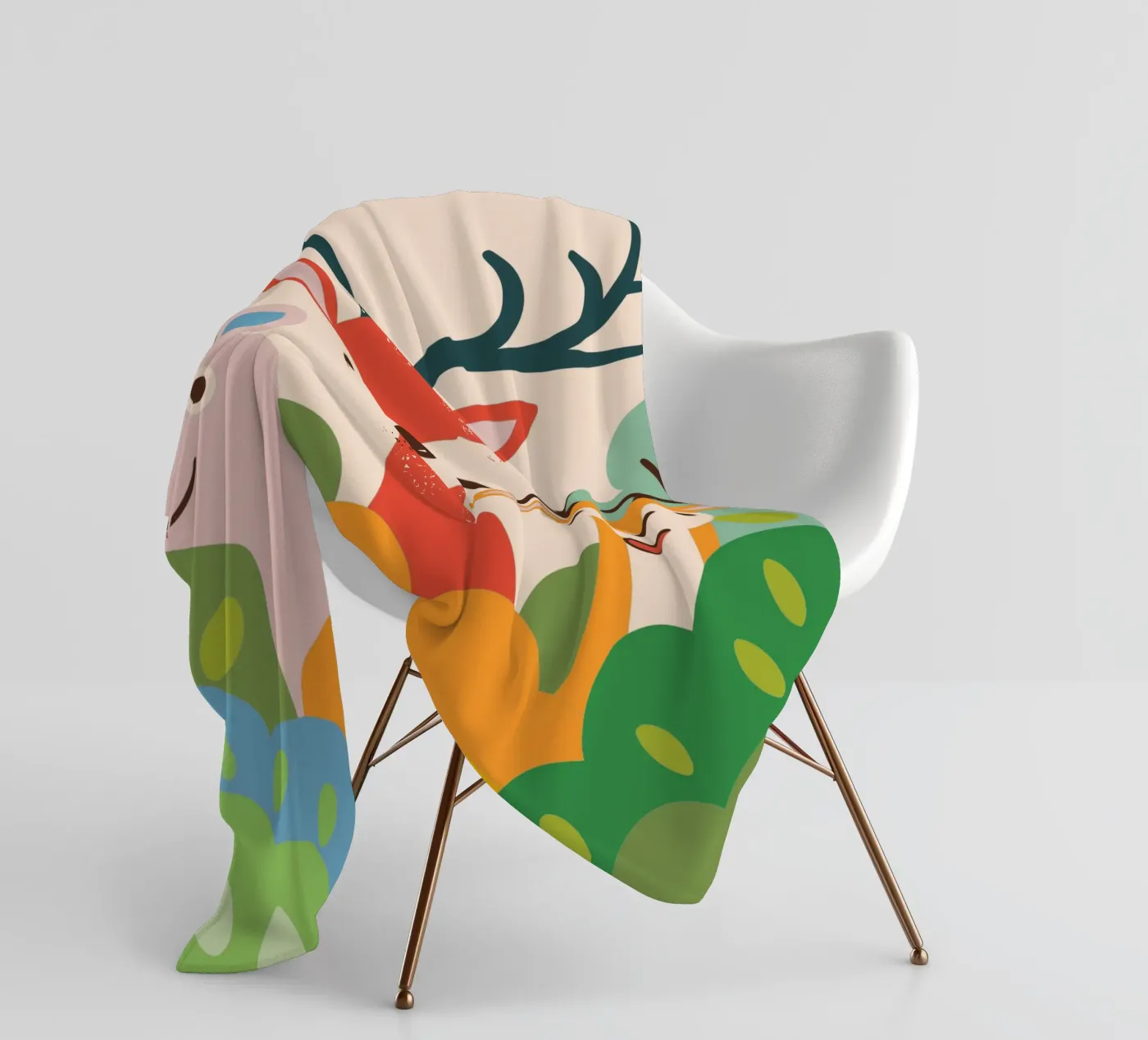 Three Deer Fleecedecke von CUTE ANIMALS