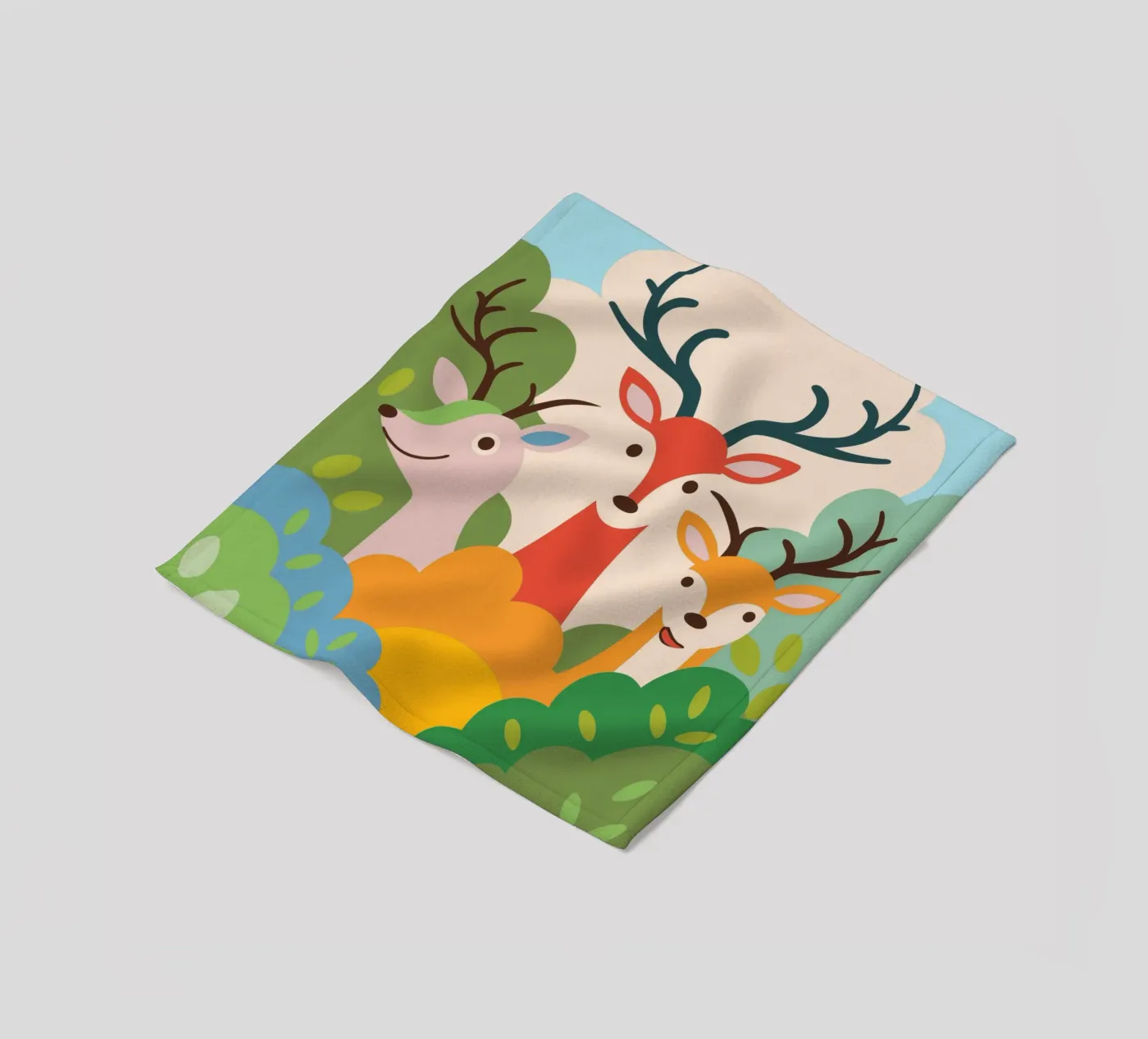 Drie herten fleecedeken van CUTE ANIMALS