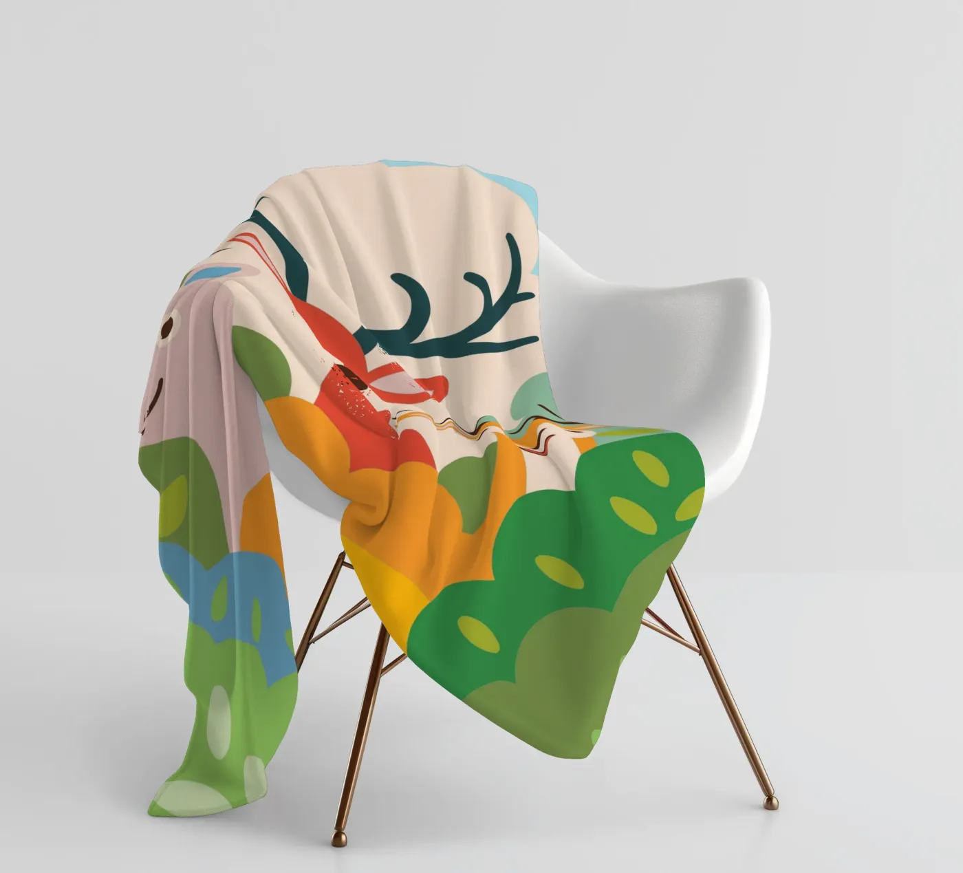 Three Deer Fleecedecke von CUTE ANIMALS