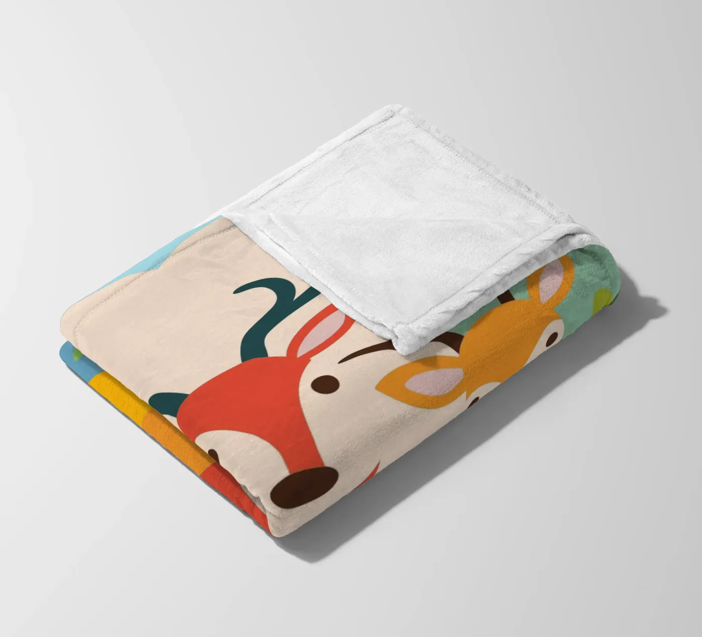 Three Deer Fleecedecke von CUTE ANIMALS