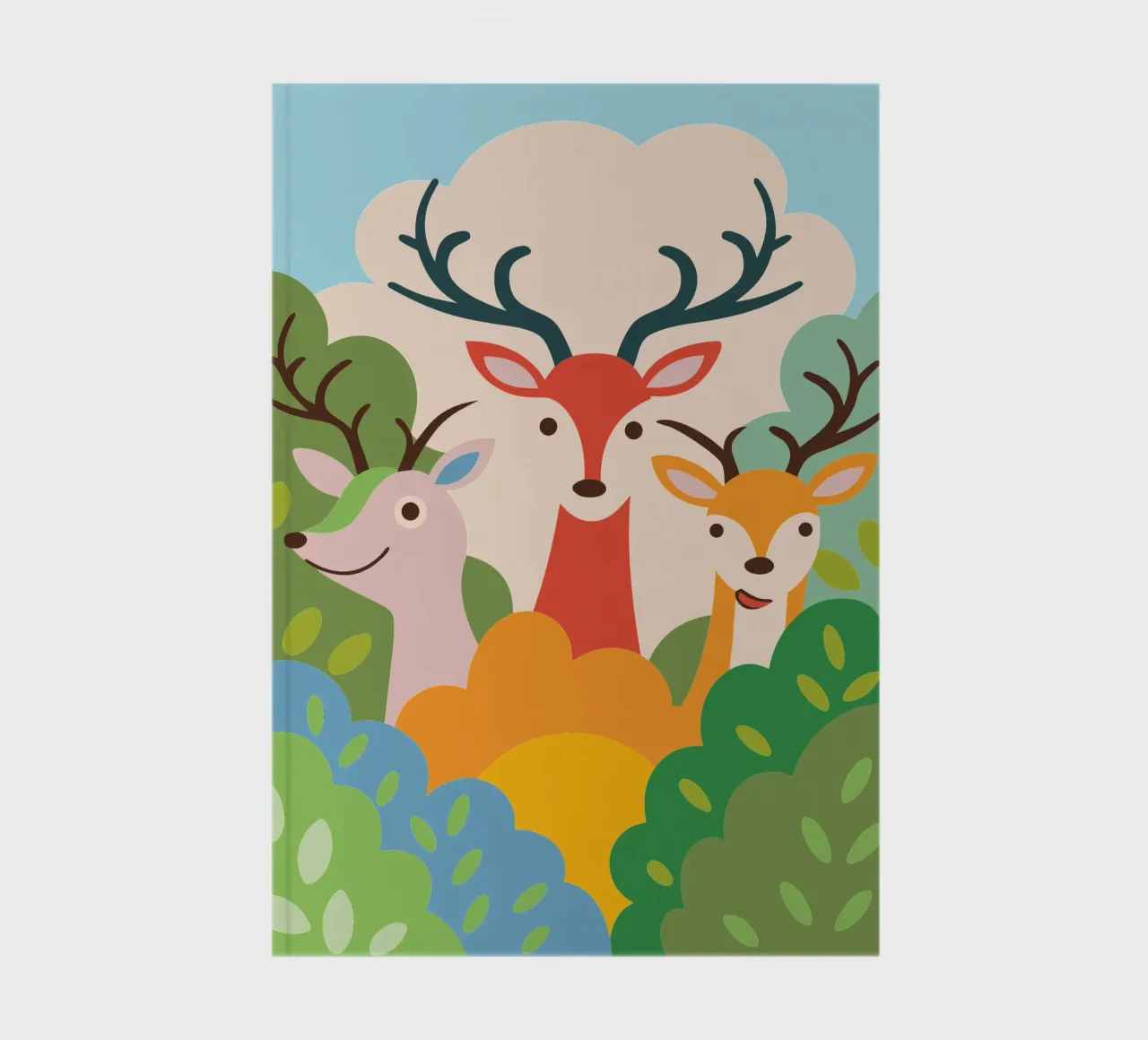 Three Deer notebook by CUTE ANIMALS