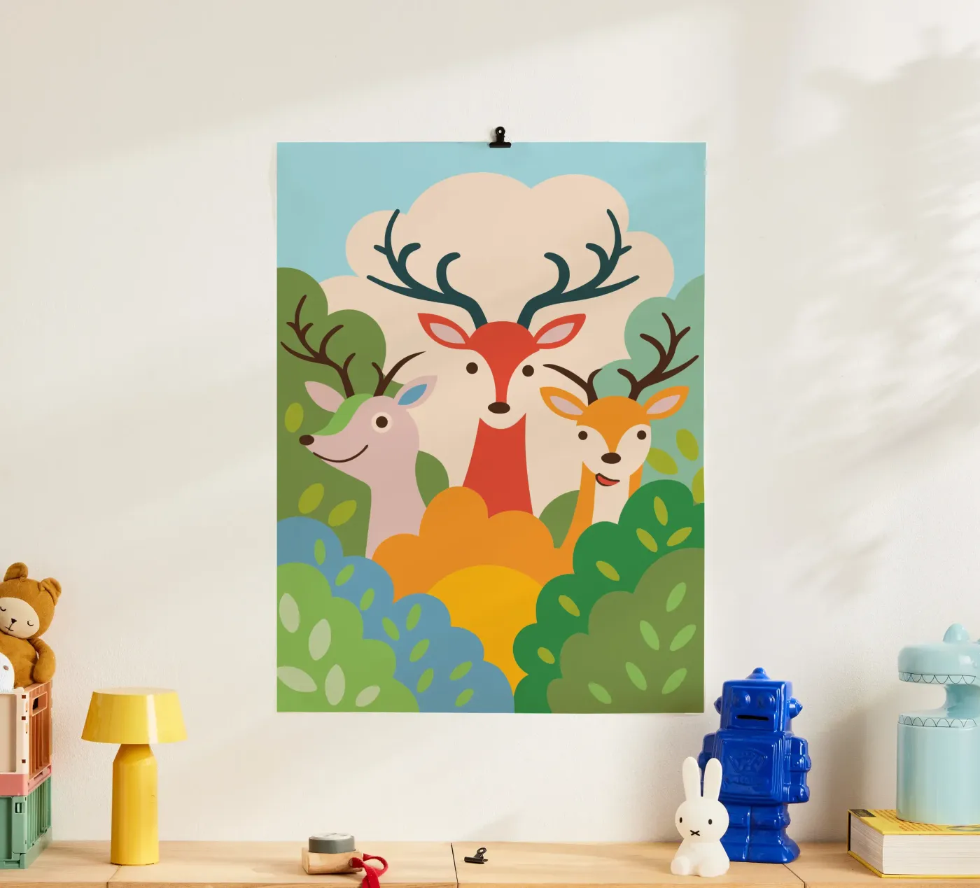 Drei Hirsche Poster von CUTE ANIMALS