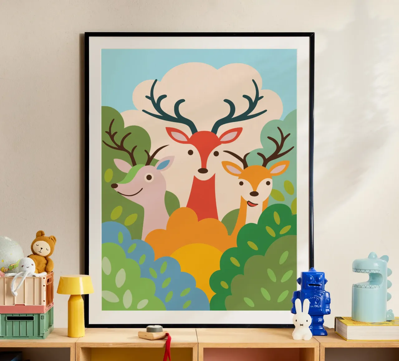 Drie herten poster van CUTE ANIMALS