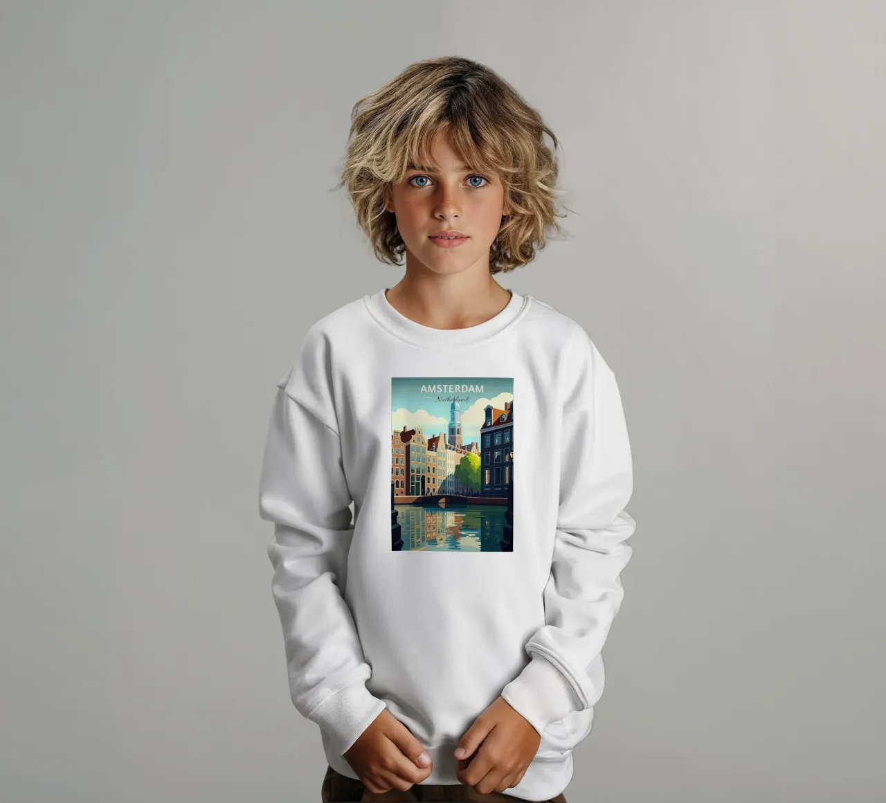 Amsterdam felpa bambino da Guy