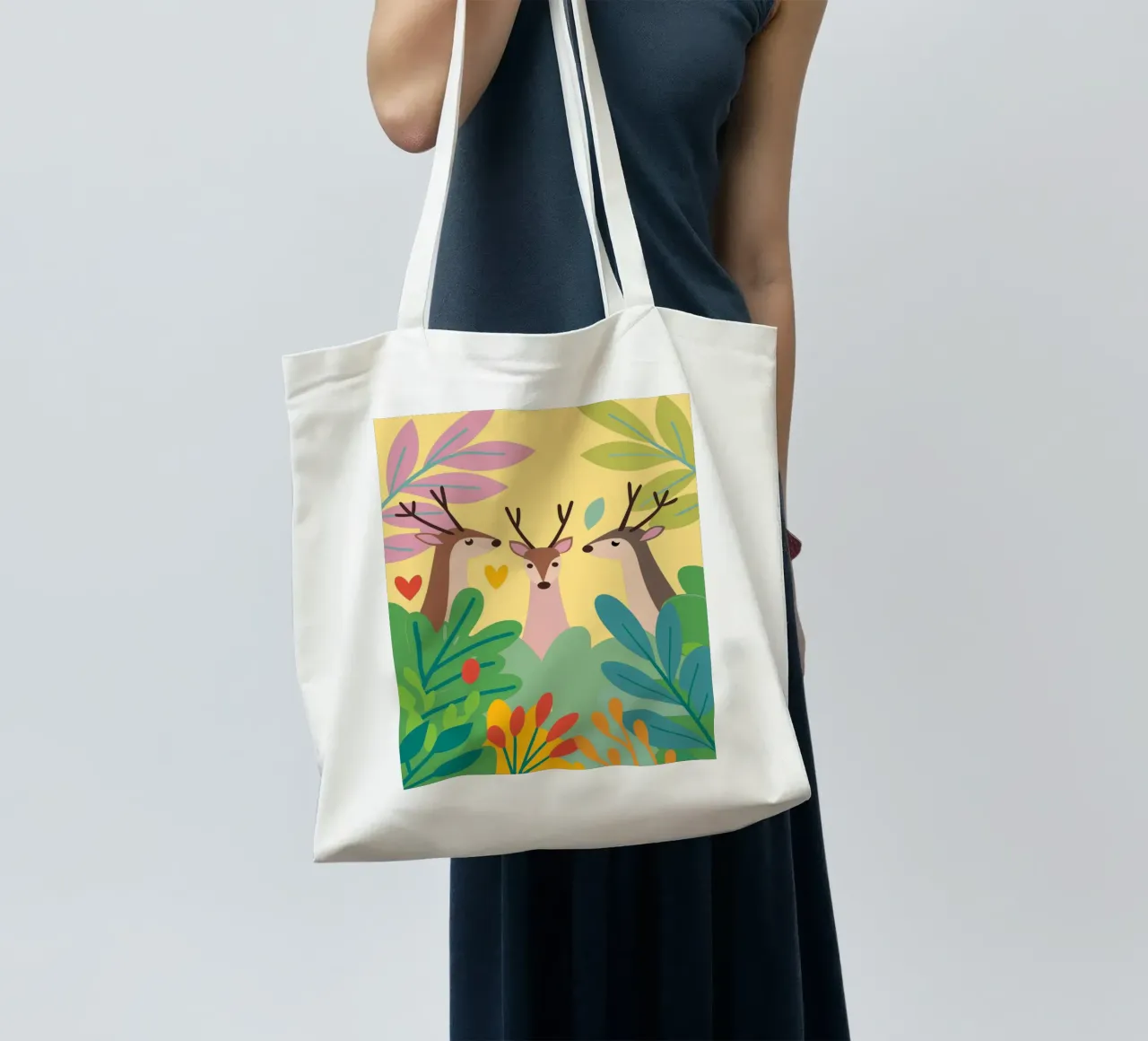 Tre cervi borsa in juta da CUTE ANIMALS