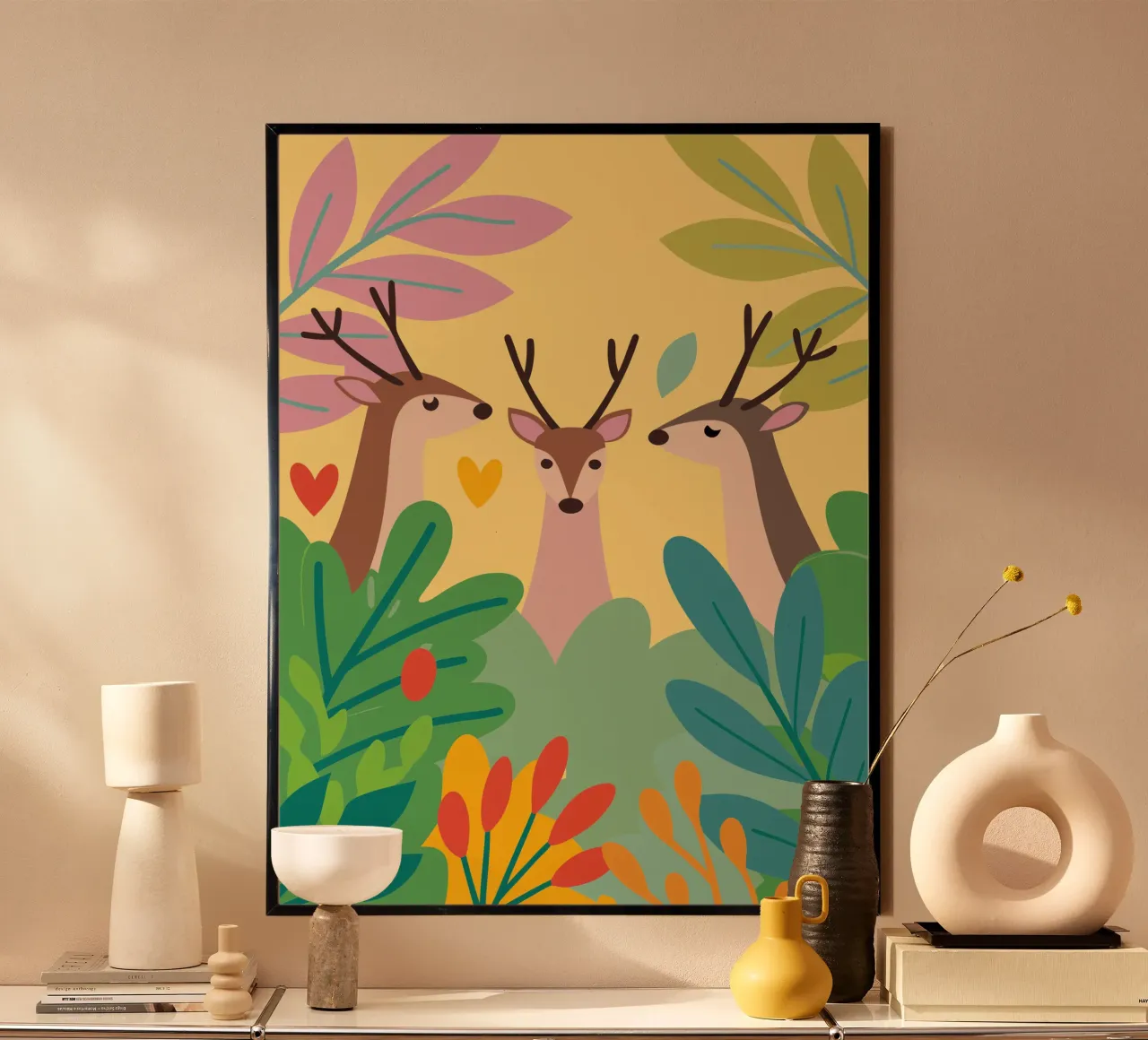 Tre cervi poster da CUTE ANIMALS