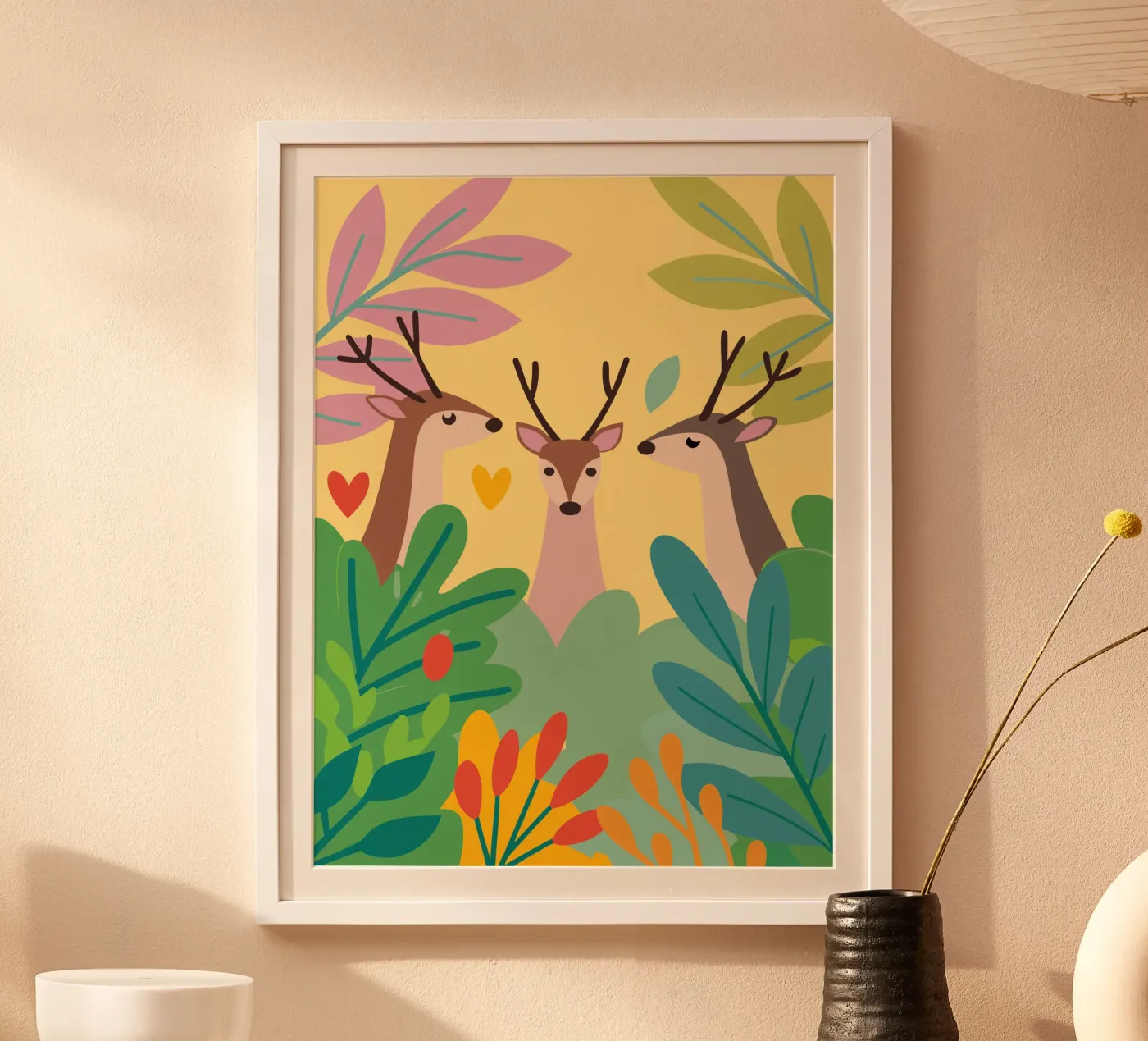 Three Deer poster van CUTE ANIMALS