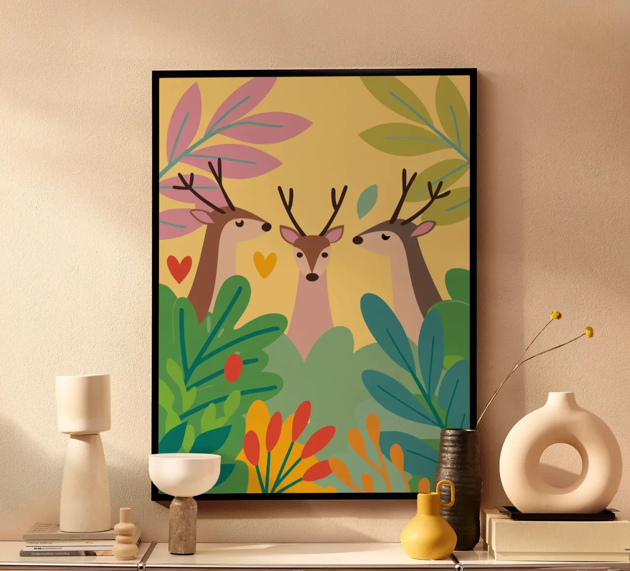 Tre cervi poster da CUTE ANIMALS