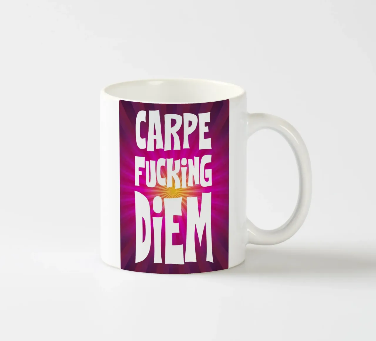 Carpe Diem tazza in ceramica da Flo Klein