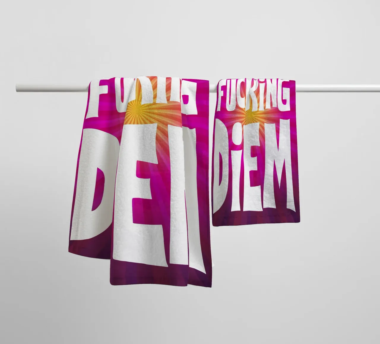 Carpe Diem asciugamano da bagno da Flo Klein