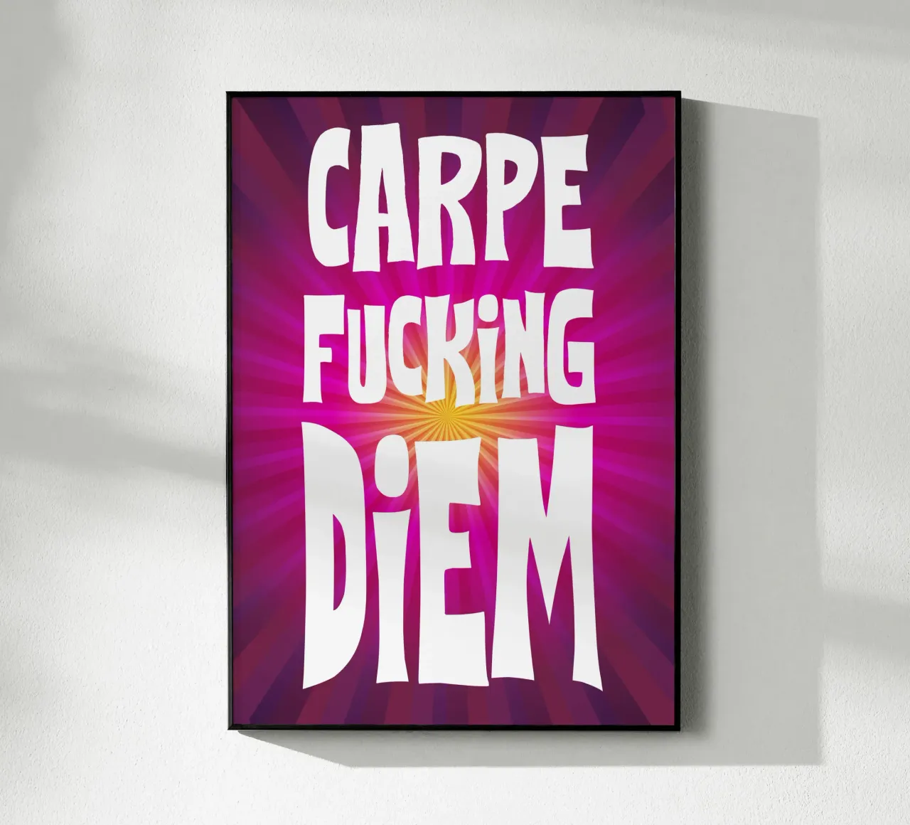 Carpe Diem plexiglass da Flo Klein