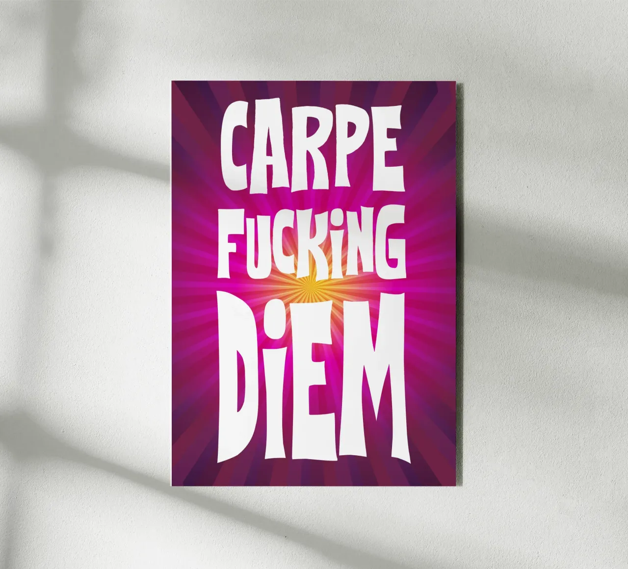 Carpe Diem alluminio dibond da Flo Klein