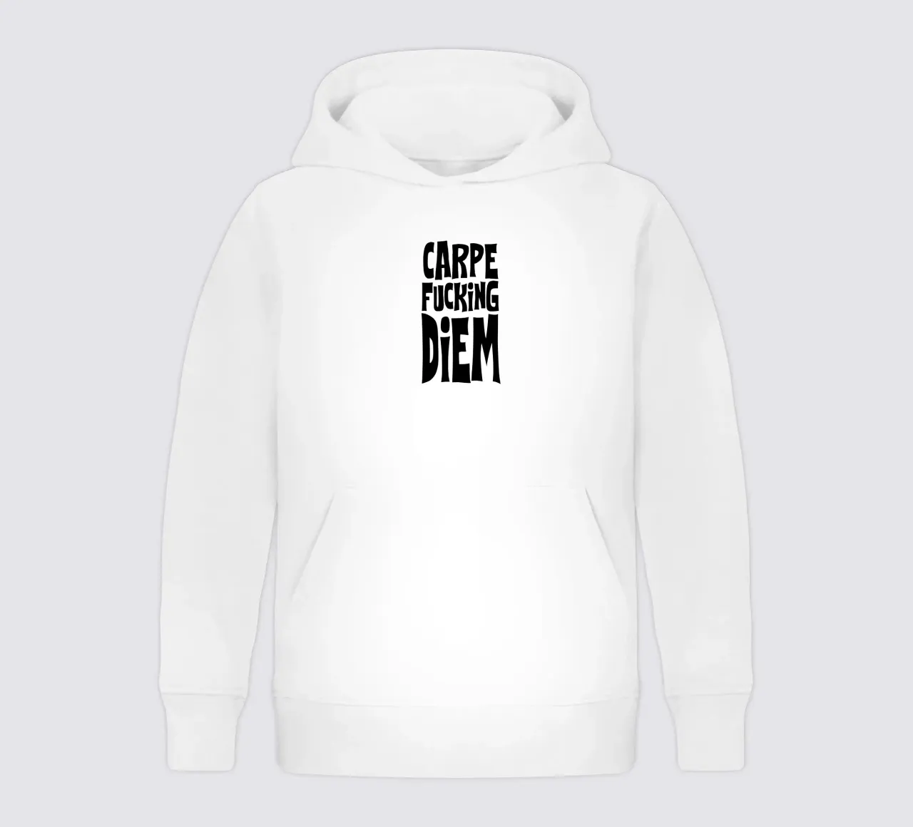 Carpe Diem kids hoodie by Flo Klein