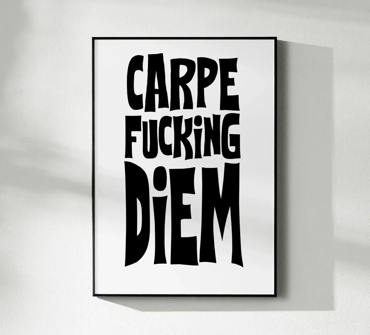 Carpe Diem plexiglass da Flo Klein