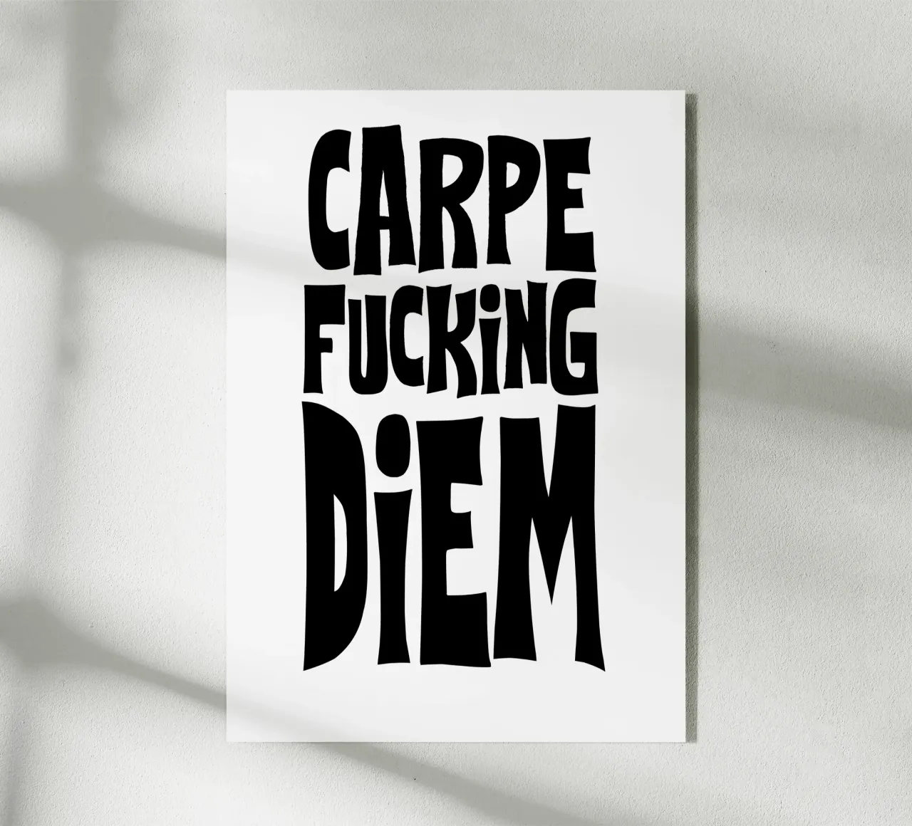 Carpe Diem plexiglass da Flo Klein