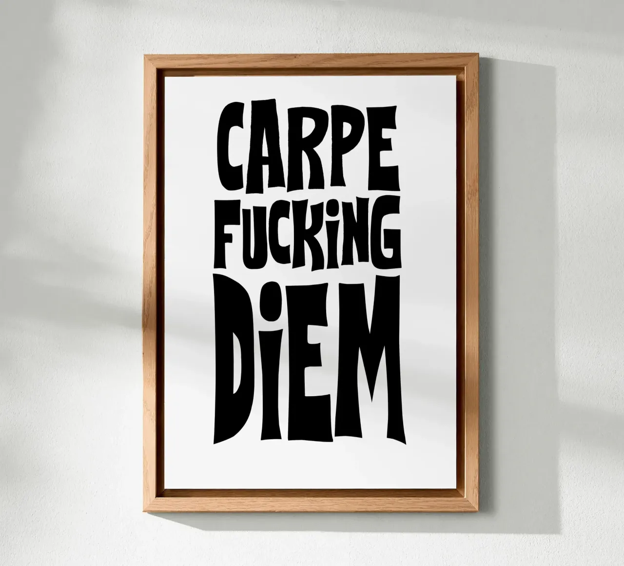 Carpe Diem alluminio dibond da Flo Klein