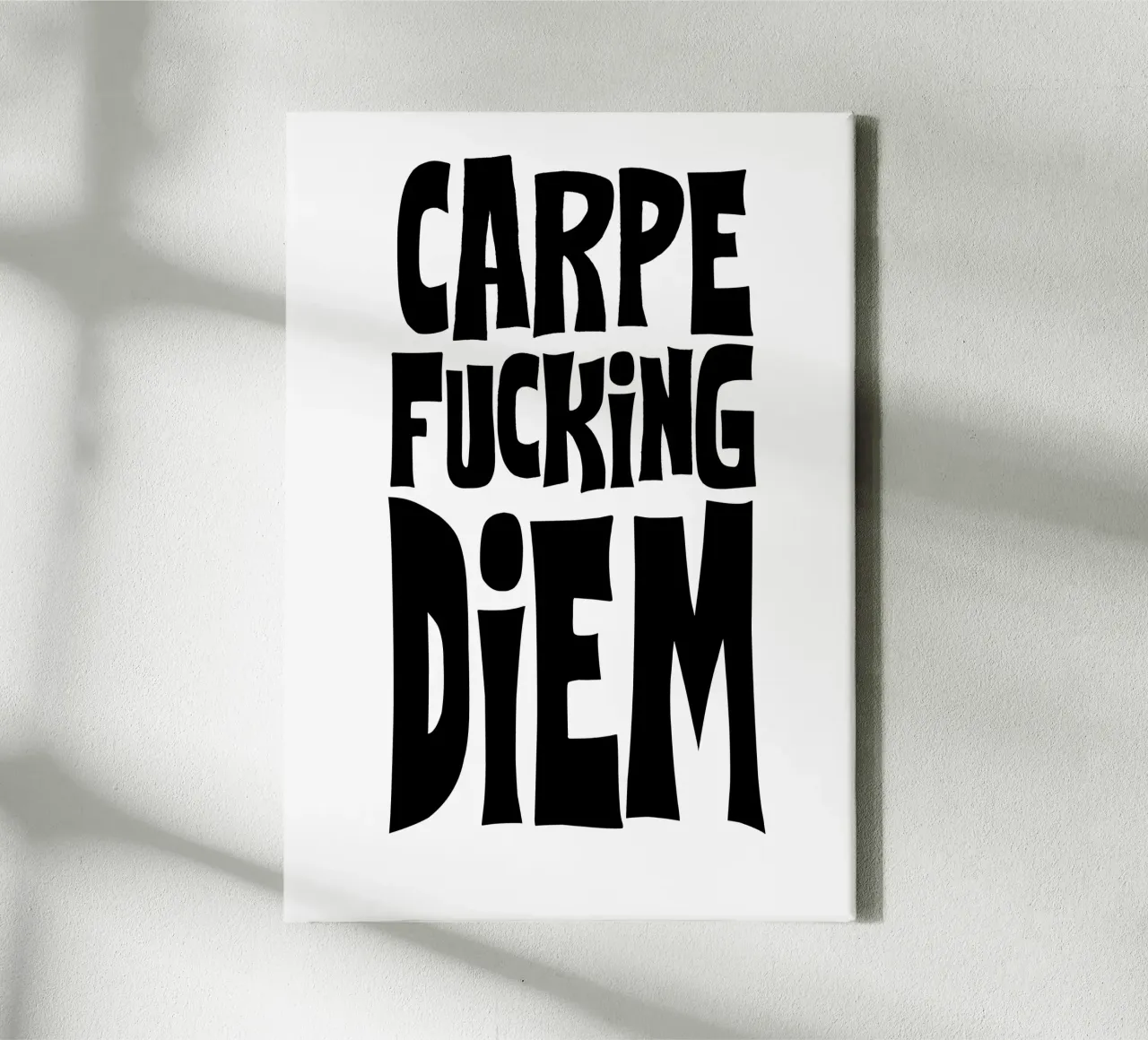 Carpe Diem tela con Cornice a cassetta da Flo Klein