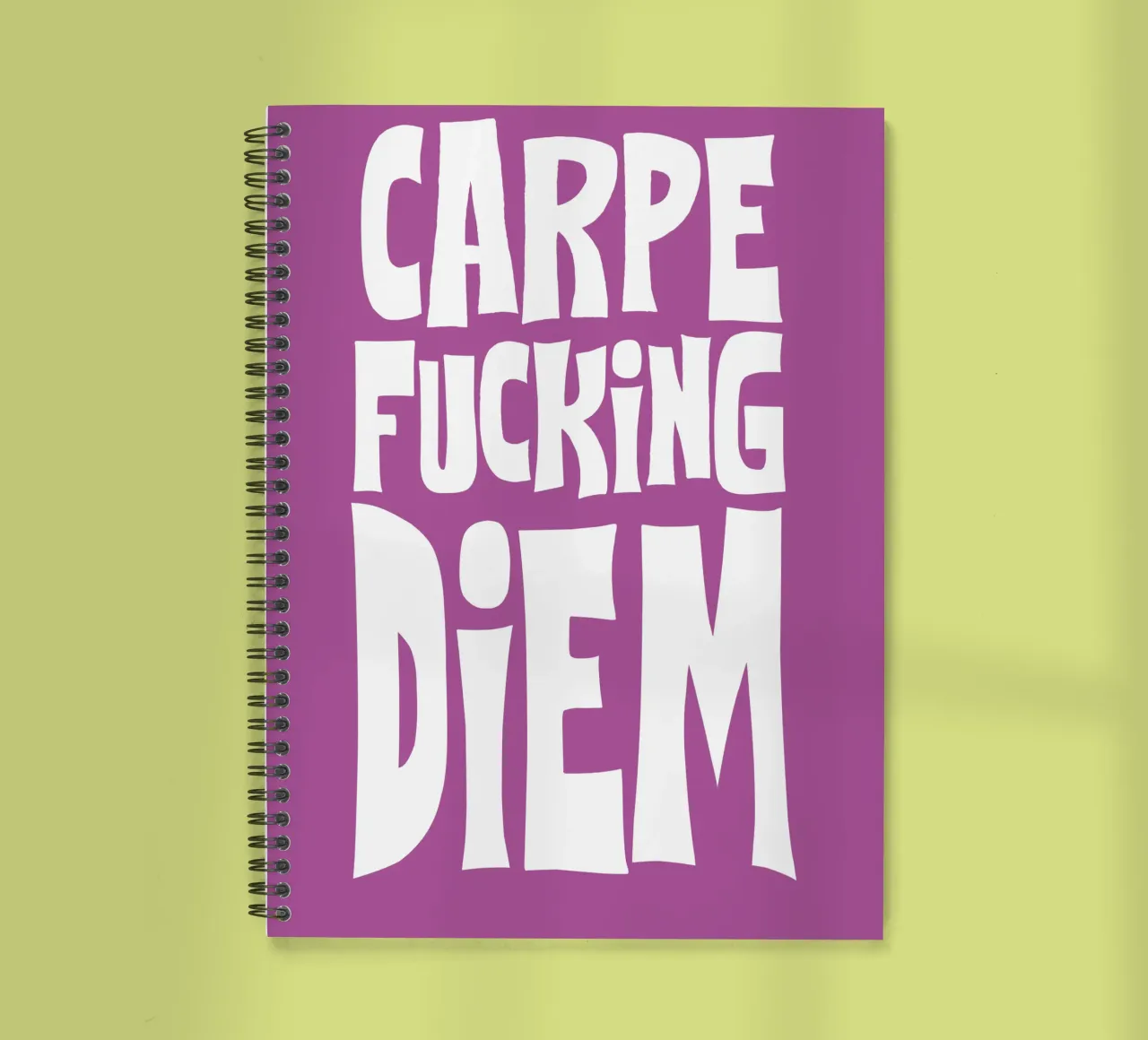 Carpe Diem 3 spiral notebook by Flo Klein
