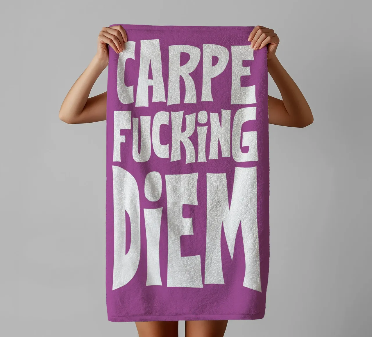 Carpe Diem 3 asciugamano da bagno da Flo Klein