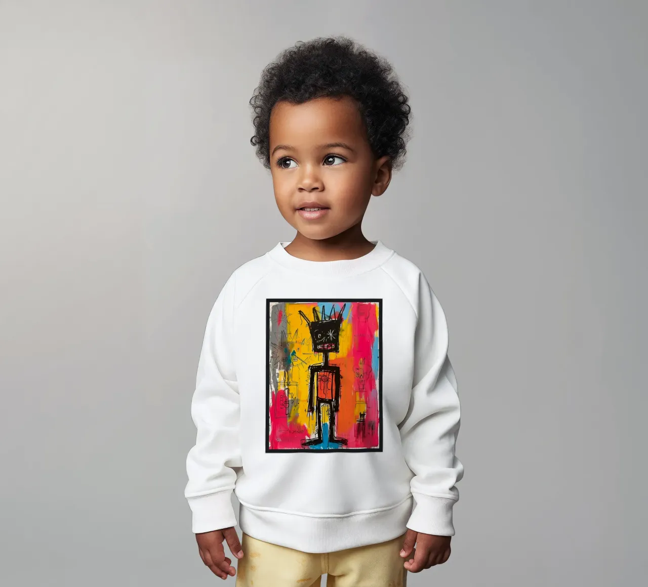 Jean Michel basquiat - art felpa neonato da Deepness