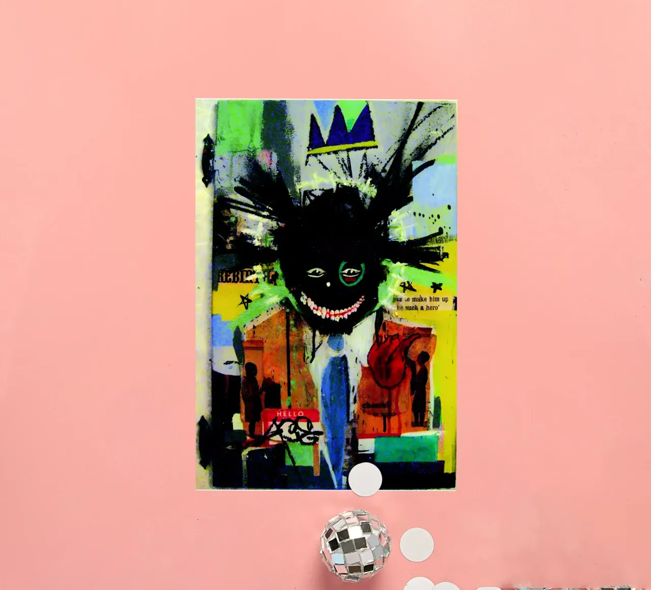 jean michel basquiat - abstract art autocollant de Deepness