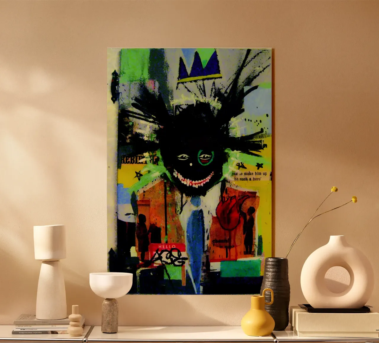 jean michel basquiat - abstract art plexiglass da Deepness