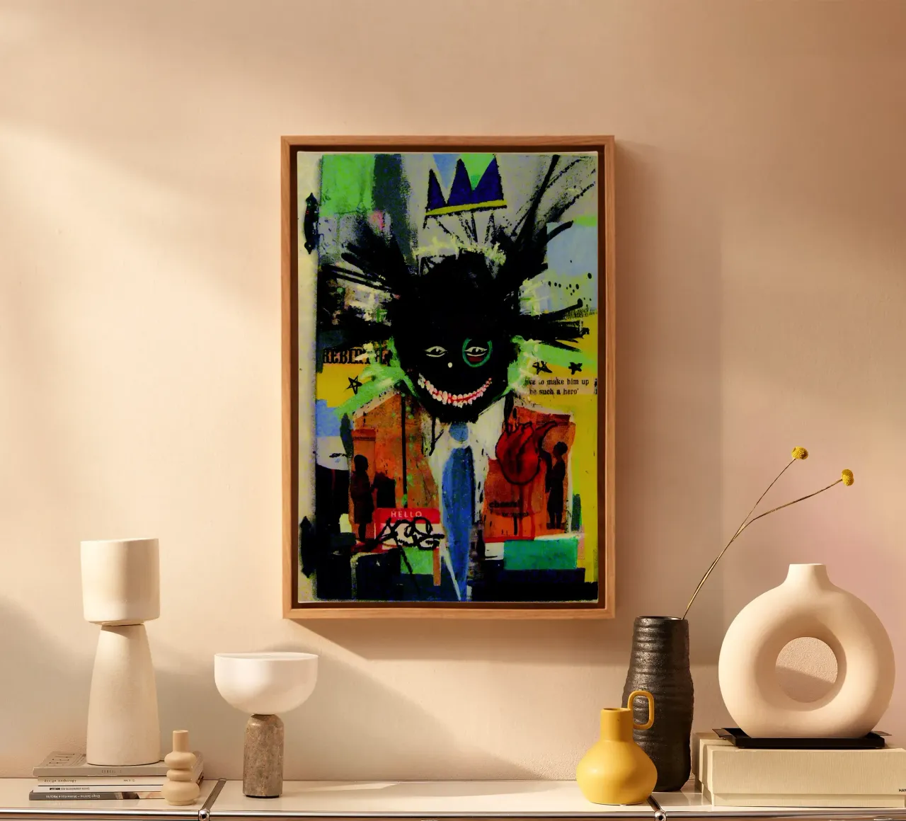 jean michel basquiat - abstract art Leinwand von Deepness