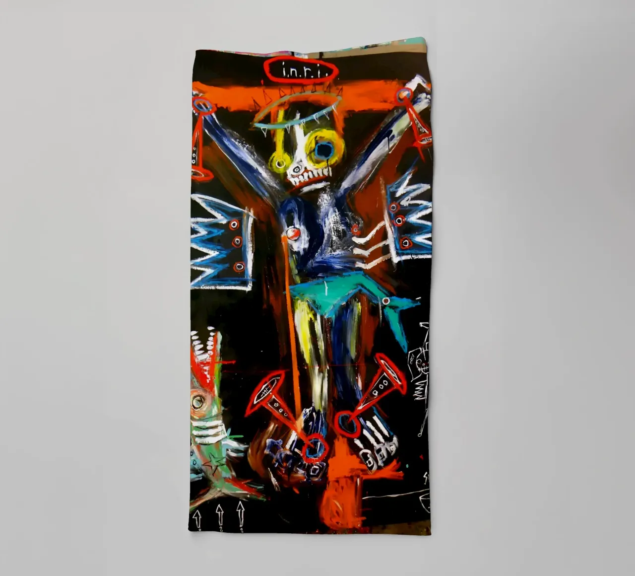 Jean Michel Basquiat - Abstract Man asciugamano da bagno da Deepness
