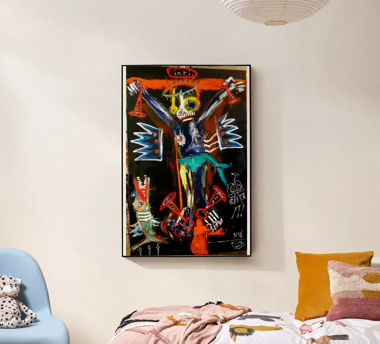 Jean Michel Basquiat - Abstract Man plexiglass da Deepness