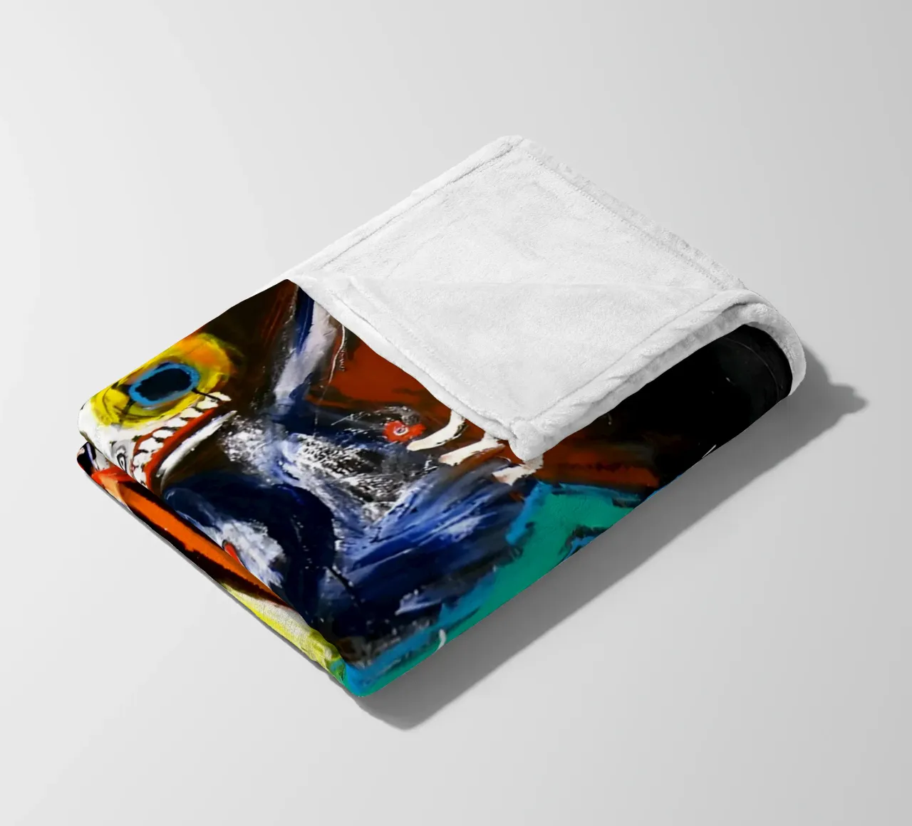 Jean Michel Basquiat - Abstract Man coperta in pile da Deepness