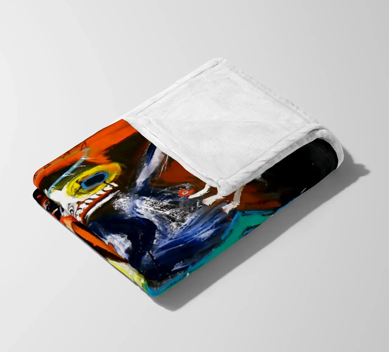 Jean Michel Basquiat - Abstract Man coperta in pile da Deepness