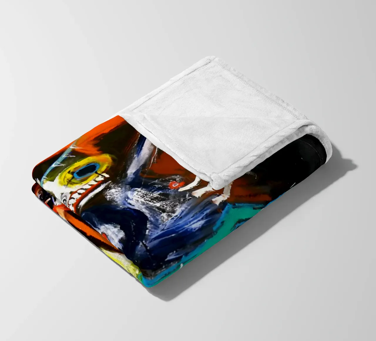 Jean Michel Basquiat - Abstract Man coperta in pile da Deepness