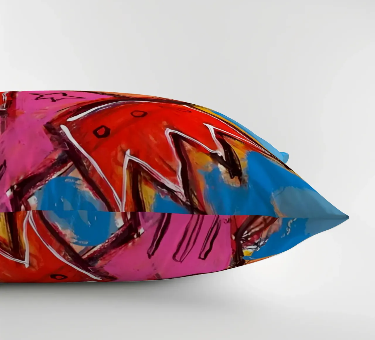 Jean Basquiat - Bird Abstract cuscino da Deepness