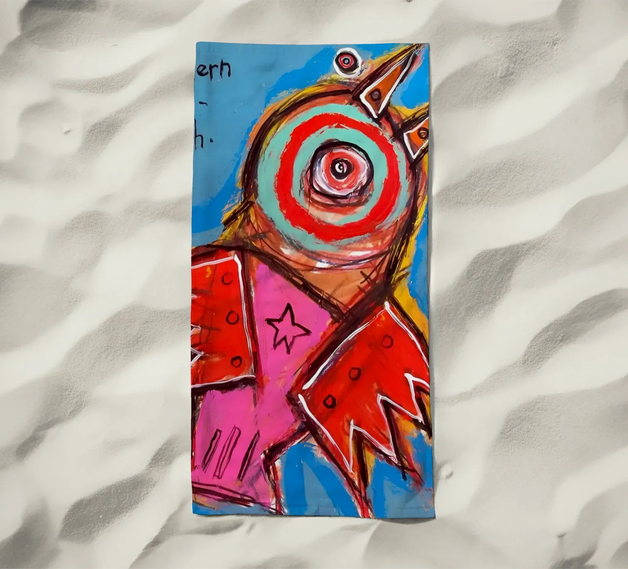 Jean Basquiat - Bird Abstract telo mare da Deepness