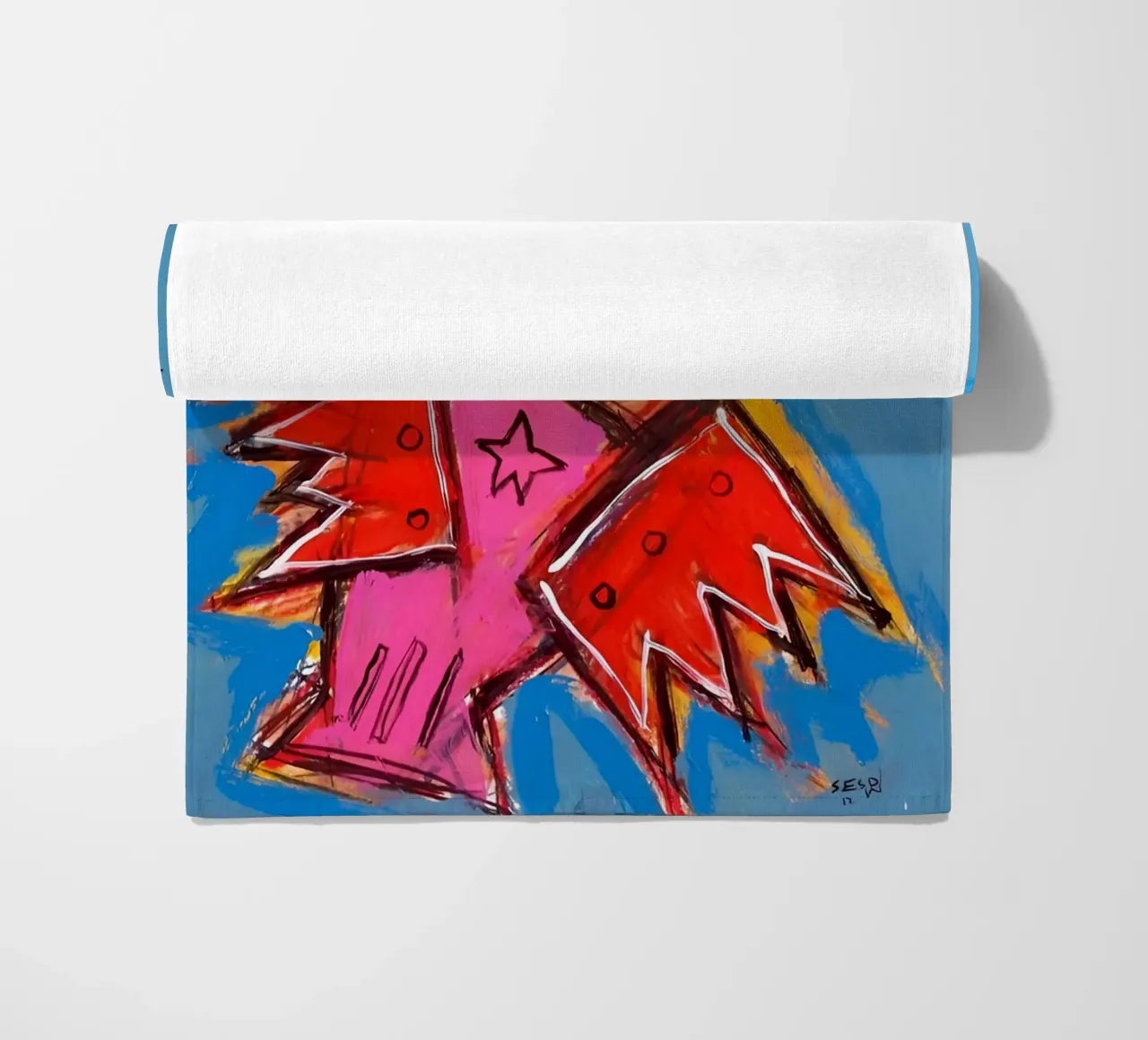 Jean Basquiat - Bird Abstract telo mare da Deepness