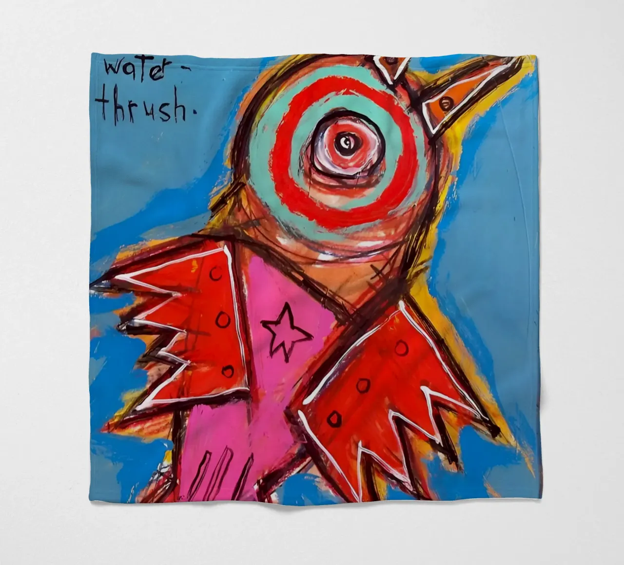 Jean Basquiat - Bird Abstract coperta in pile da Deepness