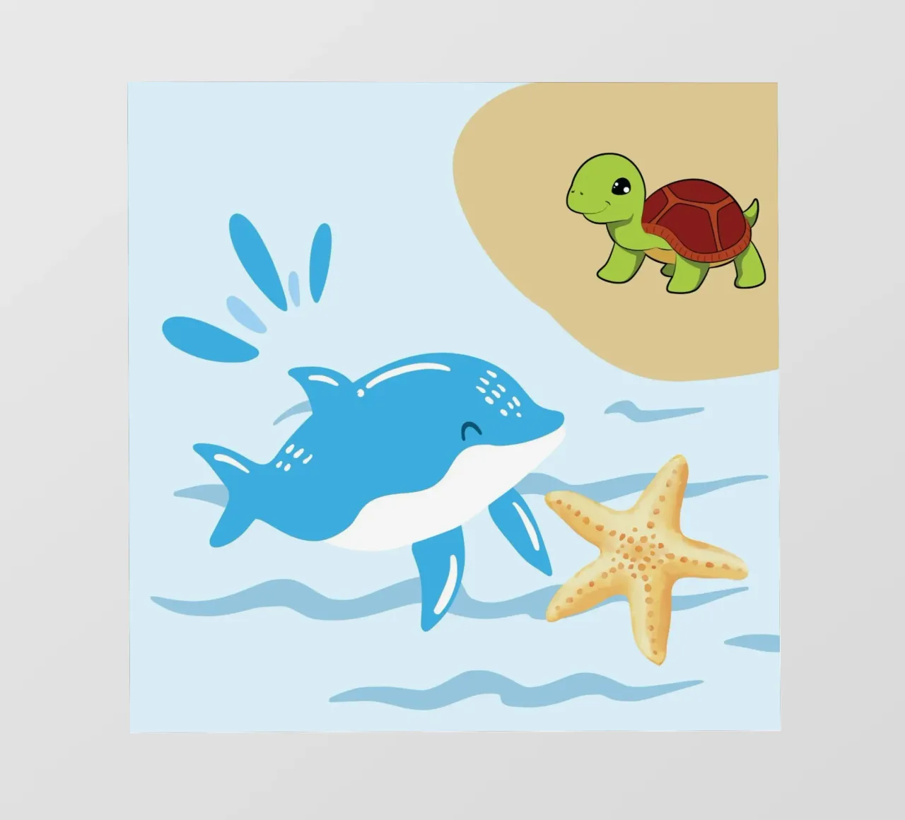 ocean creatures pvc cover by Creaton