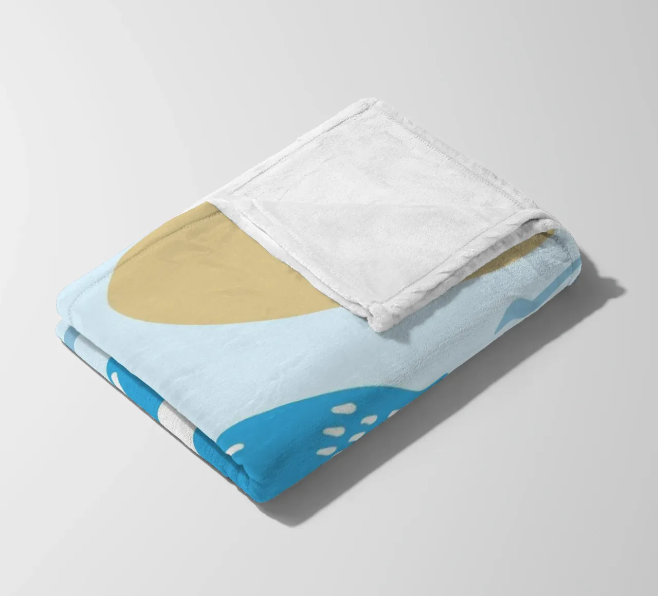 ocean creatures fleece blanket by Creaton